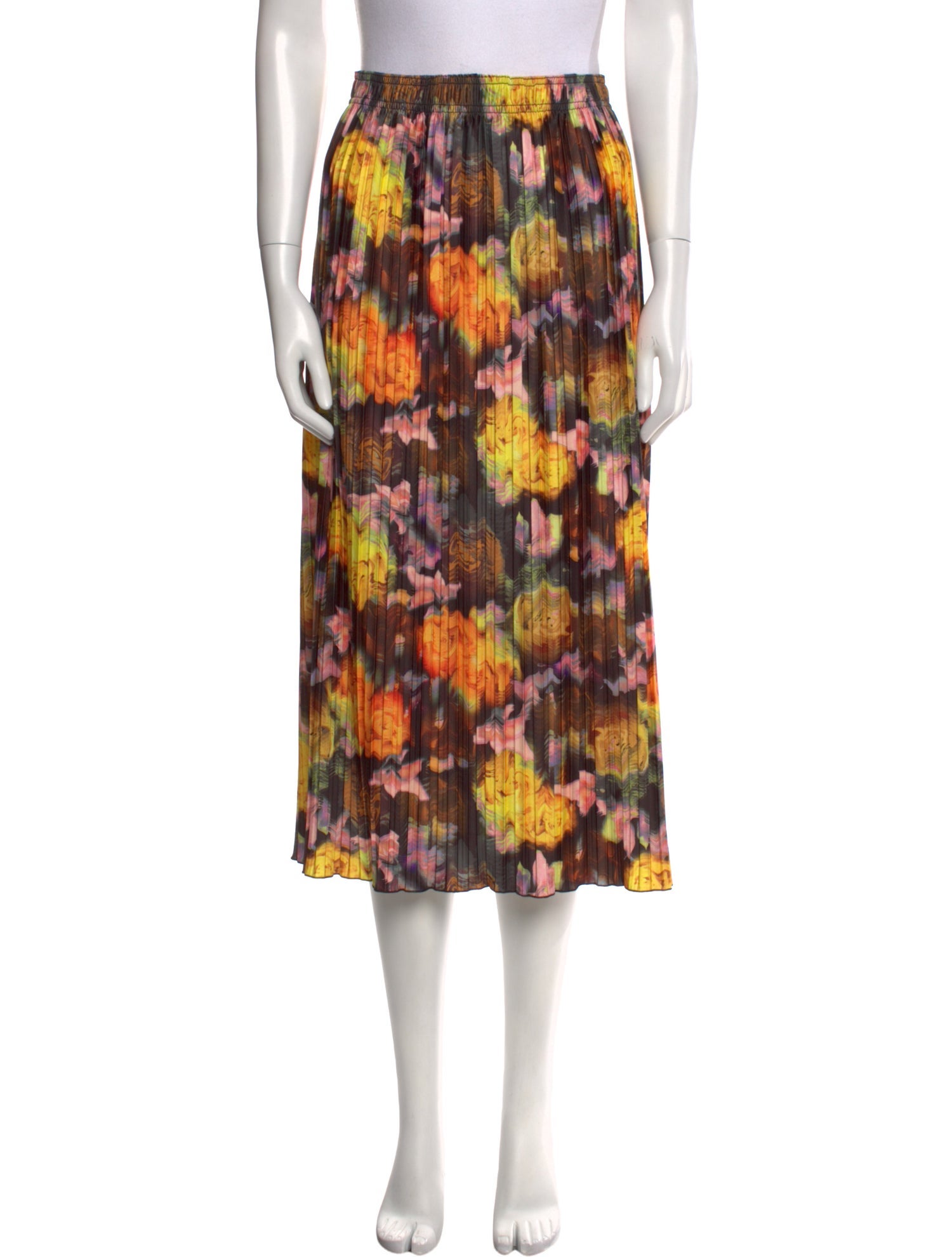 No. 6 Store Tie-Dye Print Midi Length Skirt