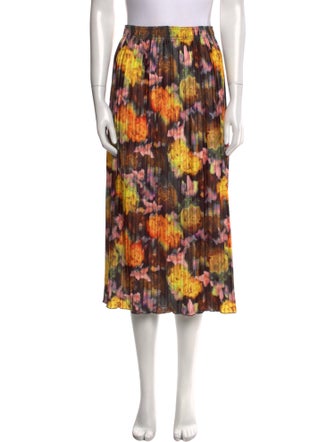 No. 6 Store Tie-Dye Print Midi Length Skirt