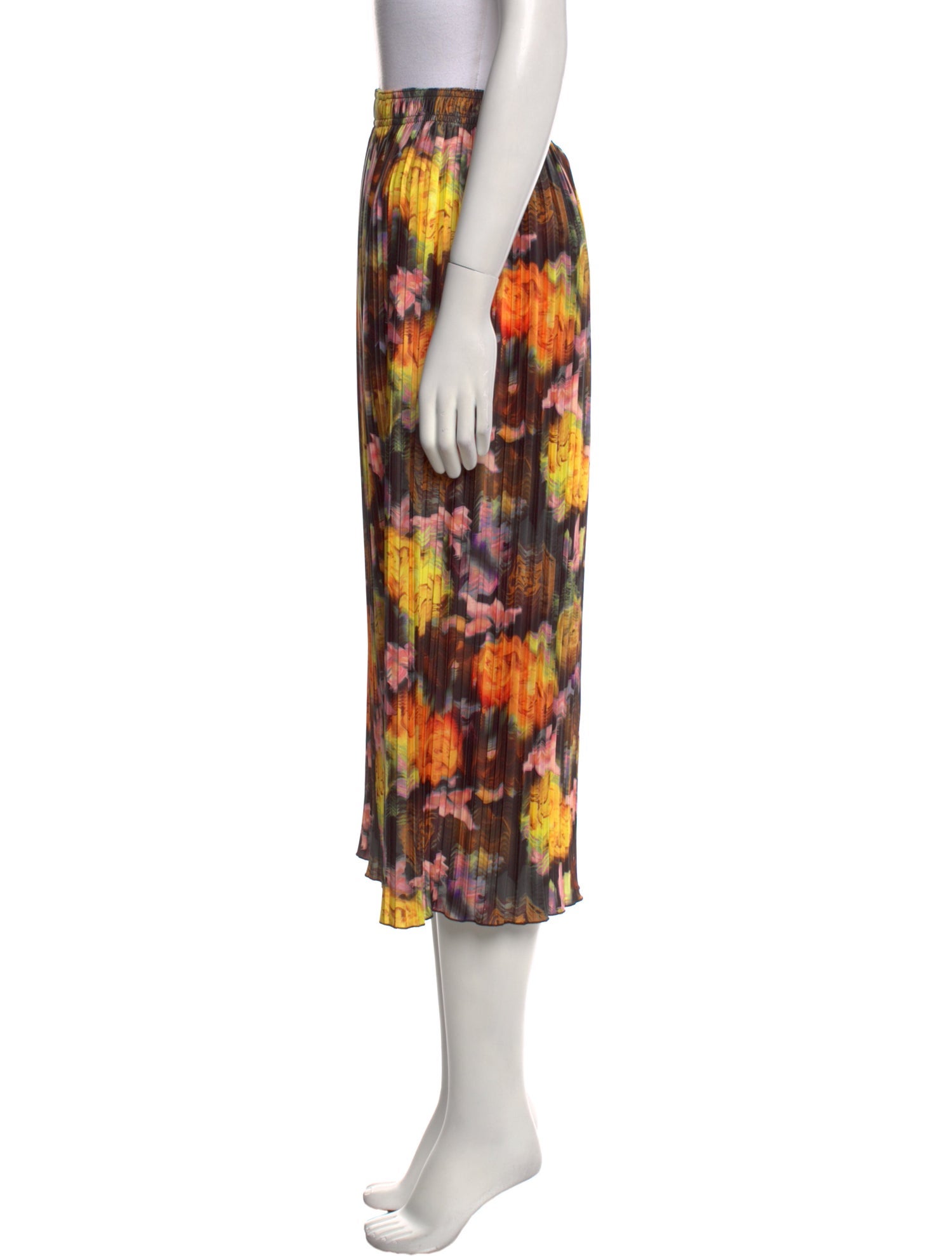 No. 6 Store Tie-Dye Print Midi Length Skirt