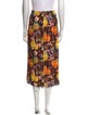 No. 6 Store Tie-Dye Print Midi Length Skirt