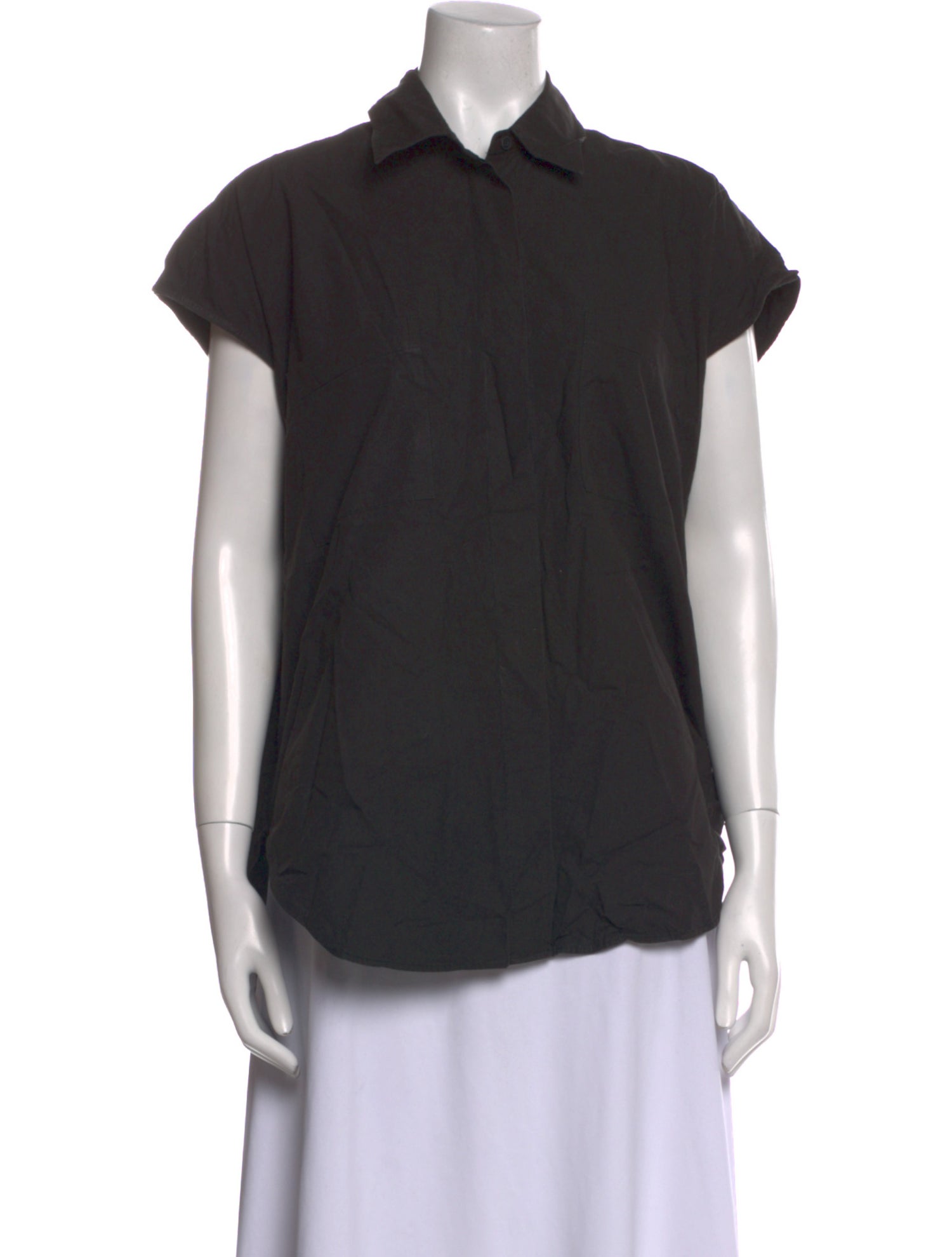 No. 6 Store Short Sleeve Button-Up Top