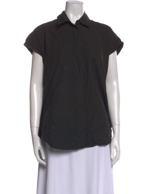 No. 6 Store Short Sleeve Button-Up Top