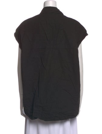 No. 6 Store Short Sleeve Button-Up Top