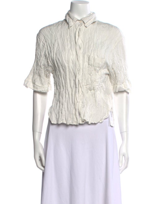 No. 6 Store Short Sleeve Button-Up Top