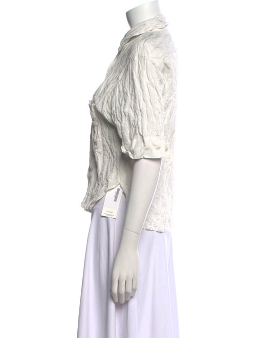 No. 6 Store Short Sleeve Button-Up Top