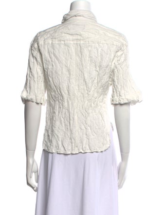 No. 6 Store Short Sleeve Button-Up Top