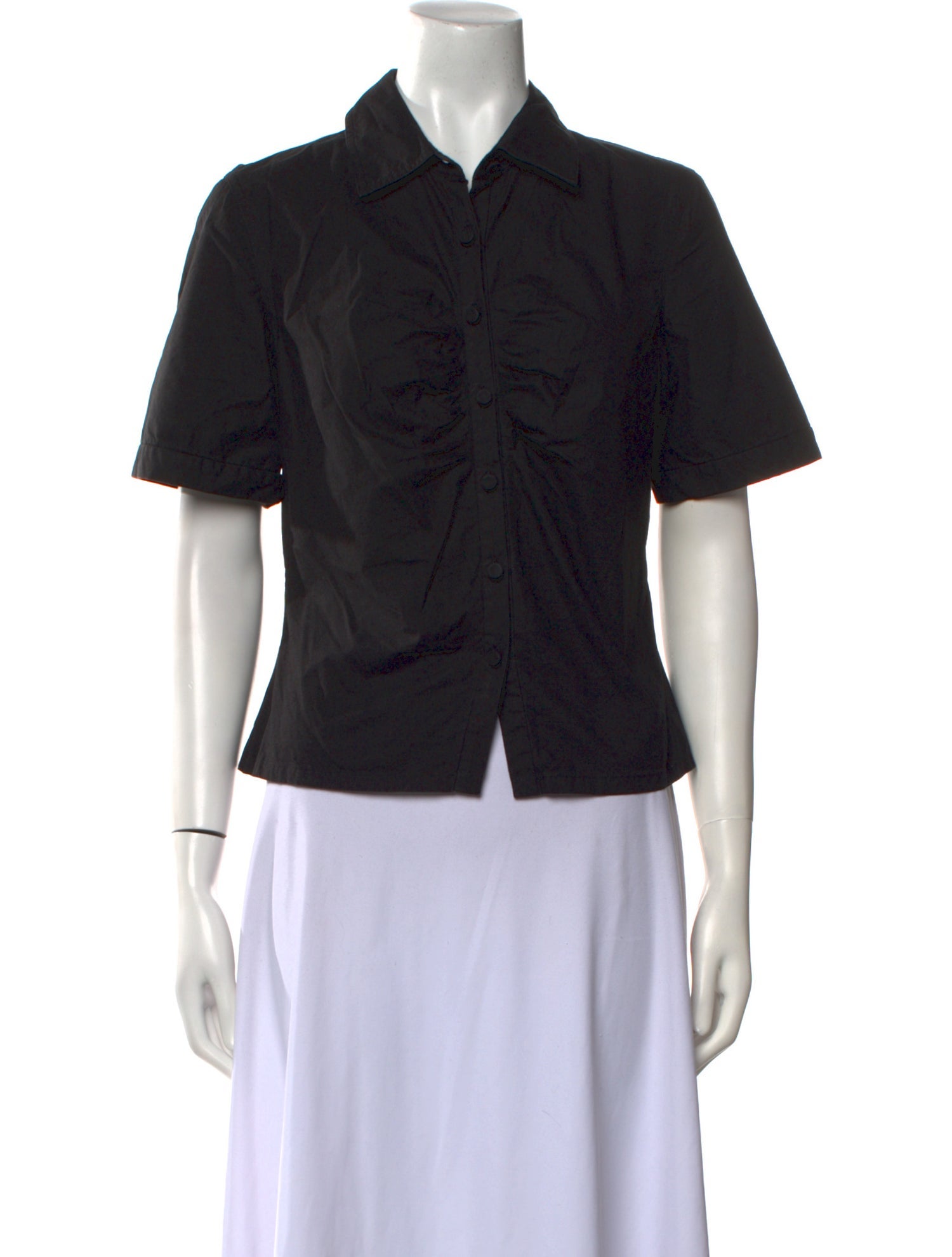 No. 6 Store Short Sleeve Button-Up Top