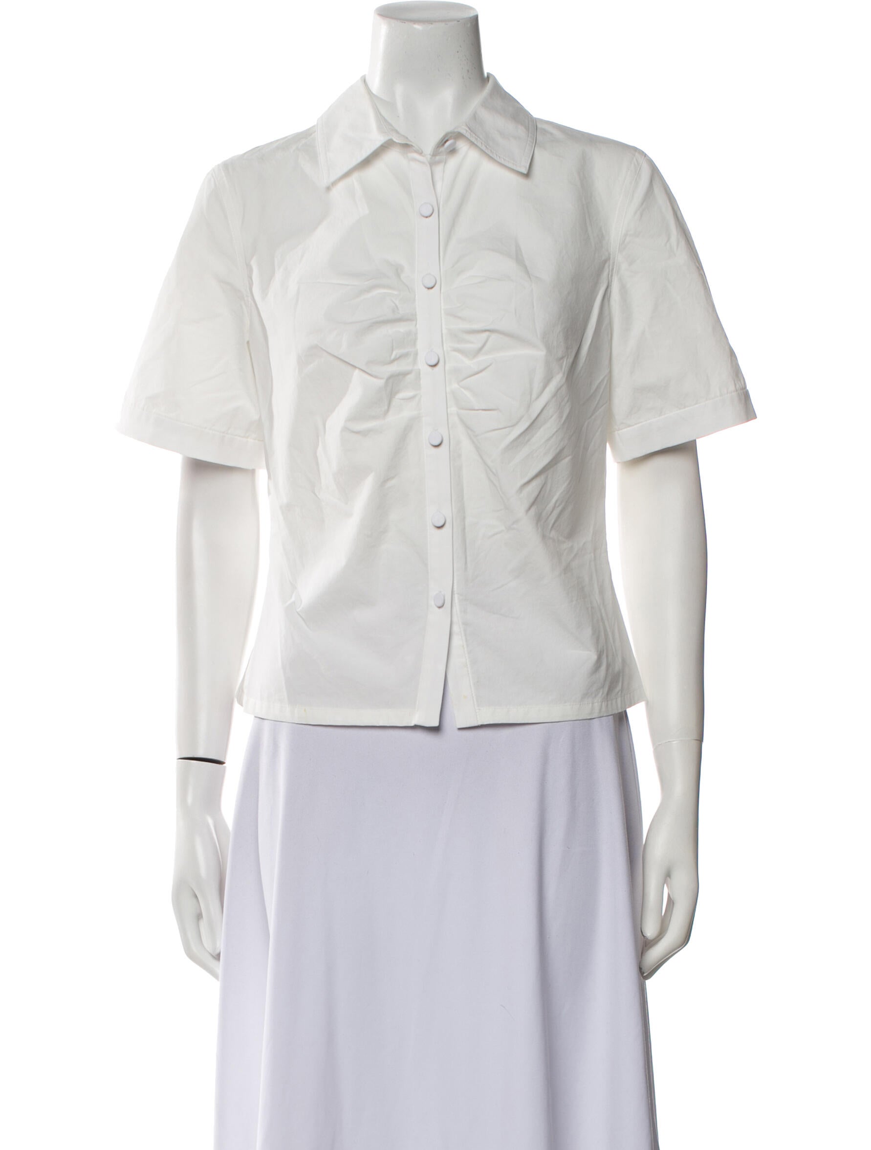 No. 6 Store Short Sleeve Button-Up Top