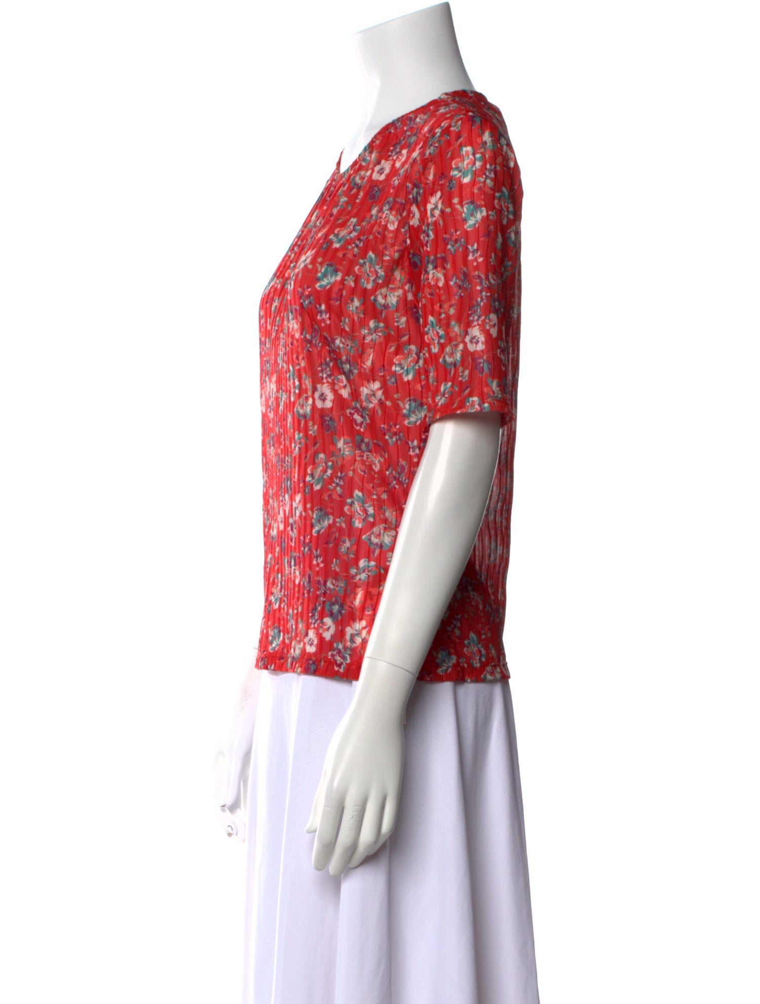 No. 6 Store Floral Print Crew Neck T-Shirt