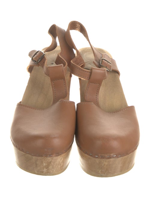 No. 6 Store Leather T-Strap Pumps