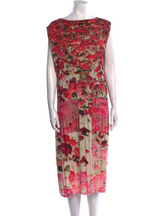 No. 6 Store Floral Print Midi Length Dress