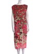 No. 6 Store Floral Print Midi Length Dress
