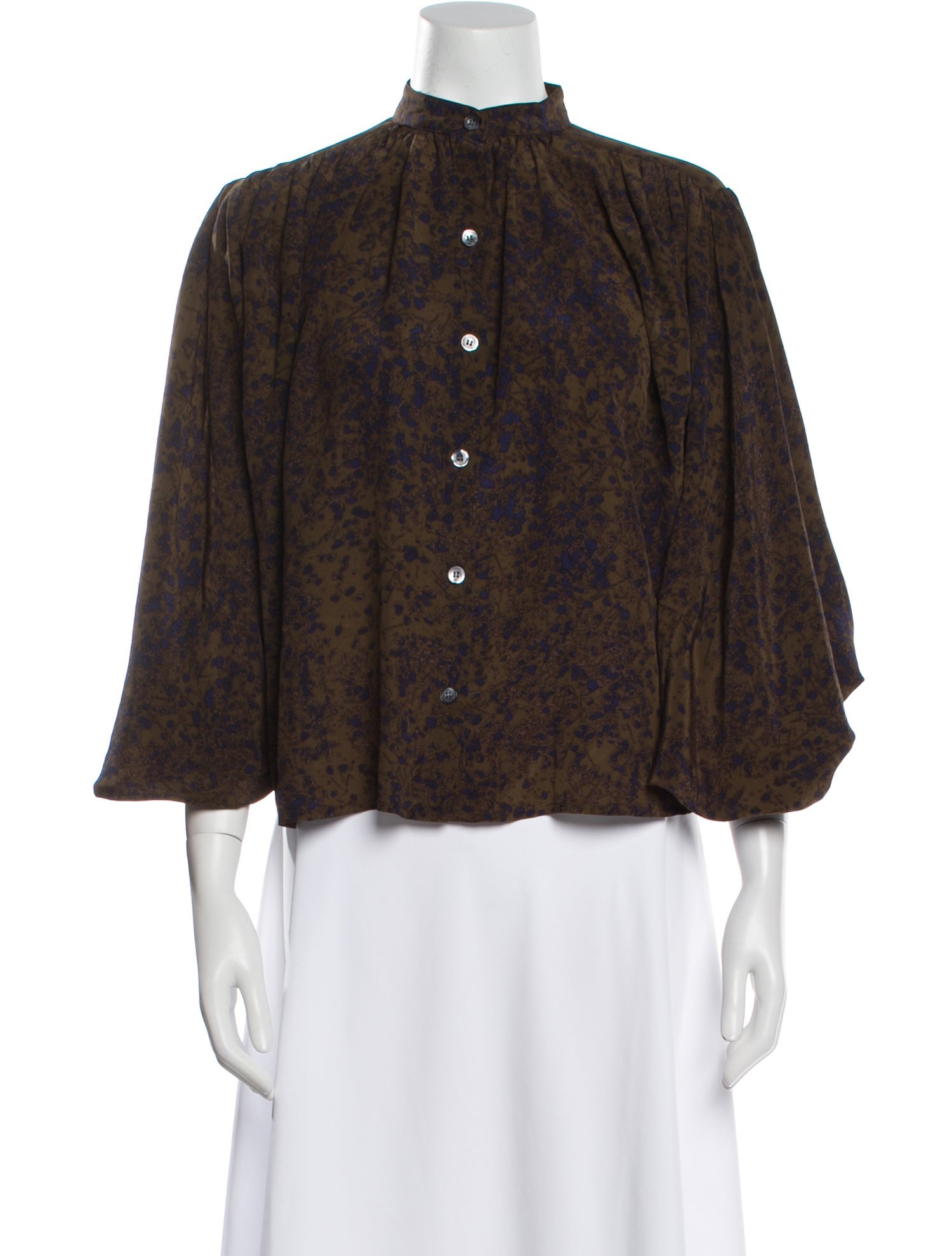No. 6 Store Silk Printed Blouse