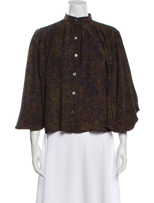 No. 6 Store Silk Printed Blouse