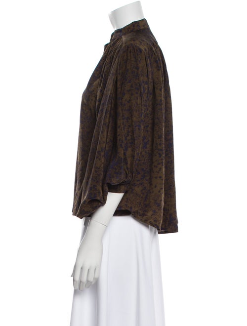 No. 6 Store Silk Printed Blouse