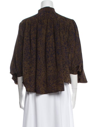 No. 6 Store Silk Printed Blouse