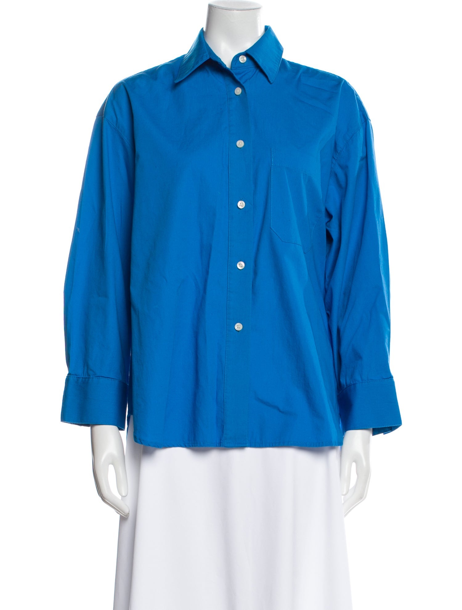 No. 6 Store Three-Quarter Sleeve Button-Up Top