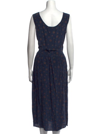 No. 6 Store Printed Midi Length Dress