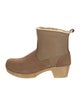 No. 6 Store Suede Faux Fur Trim Snow Boots