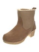 No. 6 Store Suede Faux Fur Trim Snow Boots