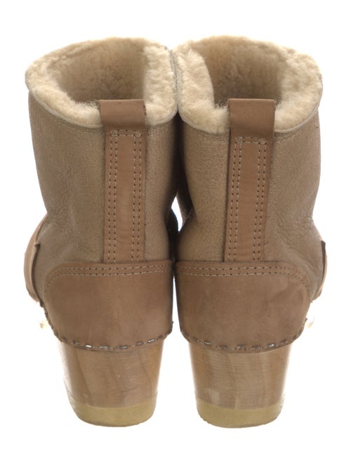 No. 6 Store Suede Faux Fur Trim Snow Boots