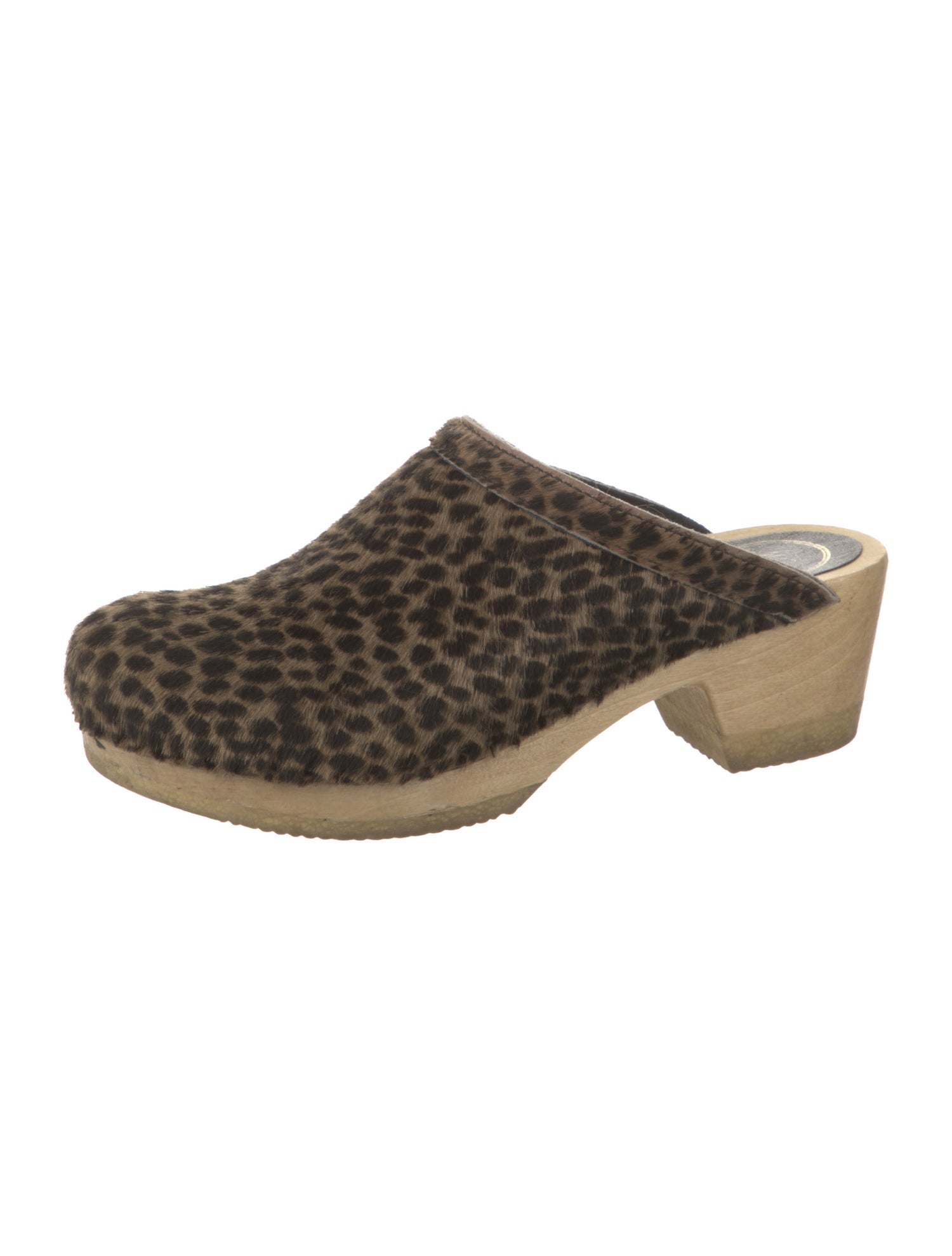 No. 6 Store Ponyhair Animal Print Mules