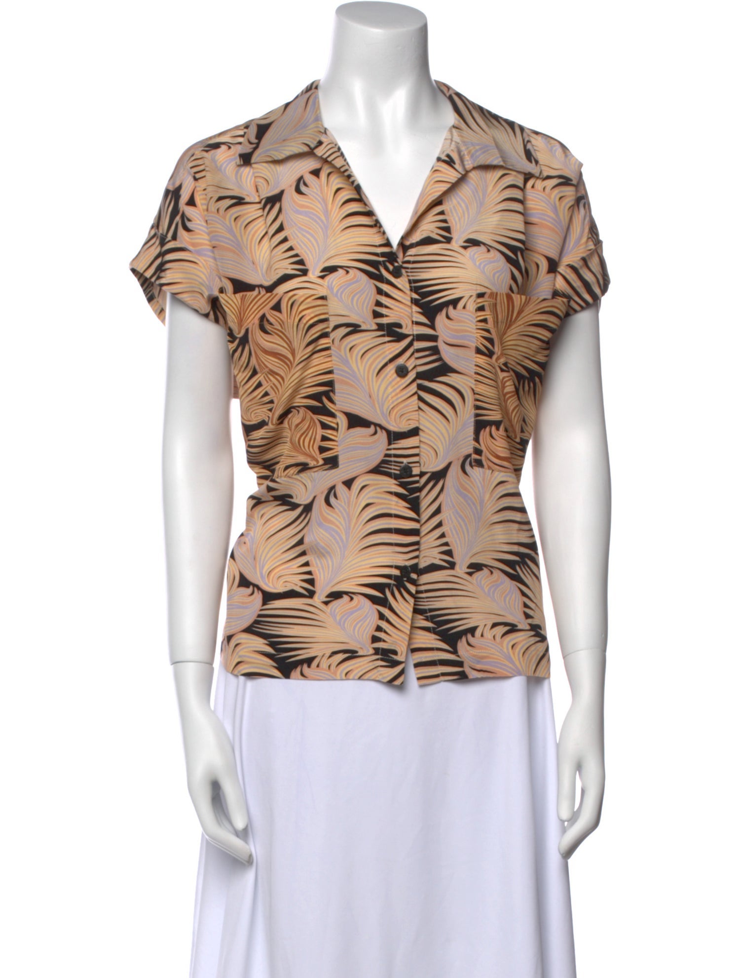 No. 6 Store Silk Printed Blouse