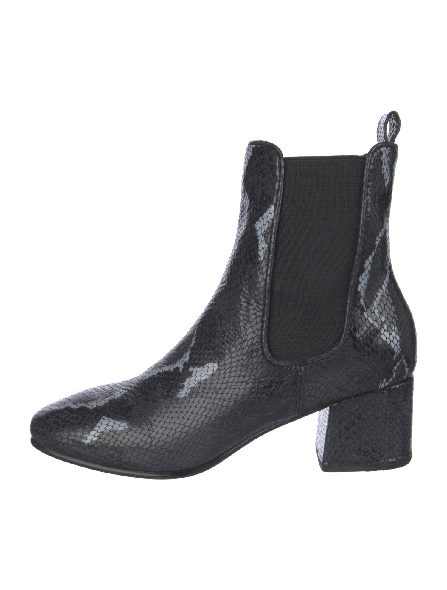 No. 6 Store Leather Animal Print Chelsea Boots