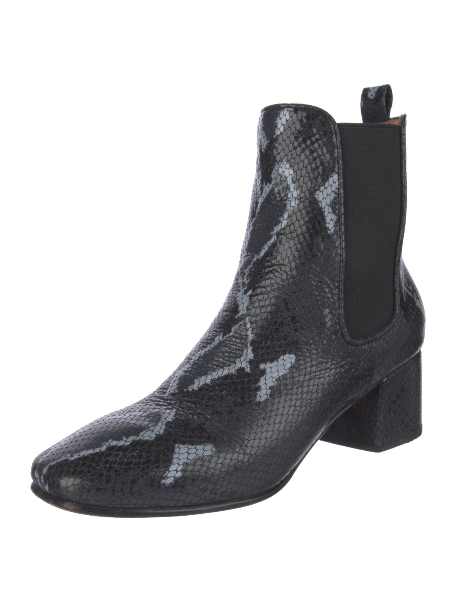 No. 6 Store Leather Animal Print Chelsea Boots