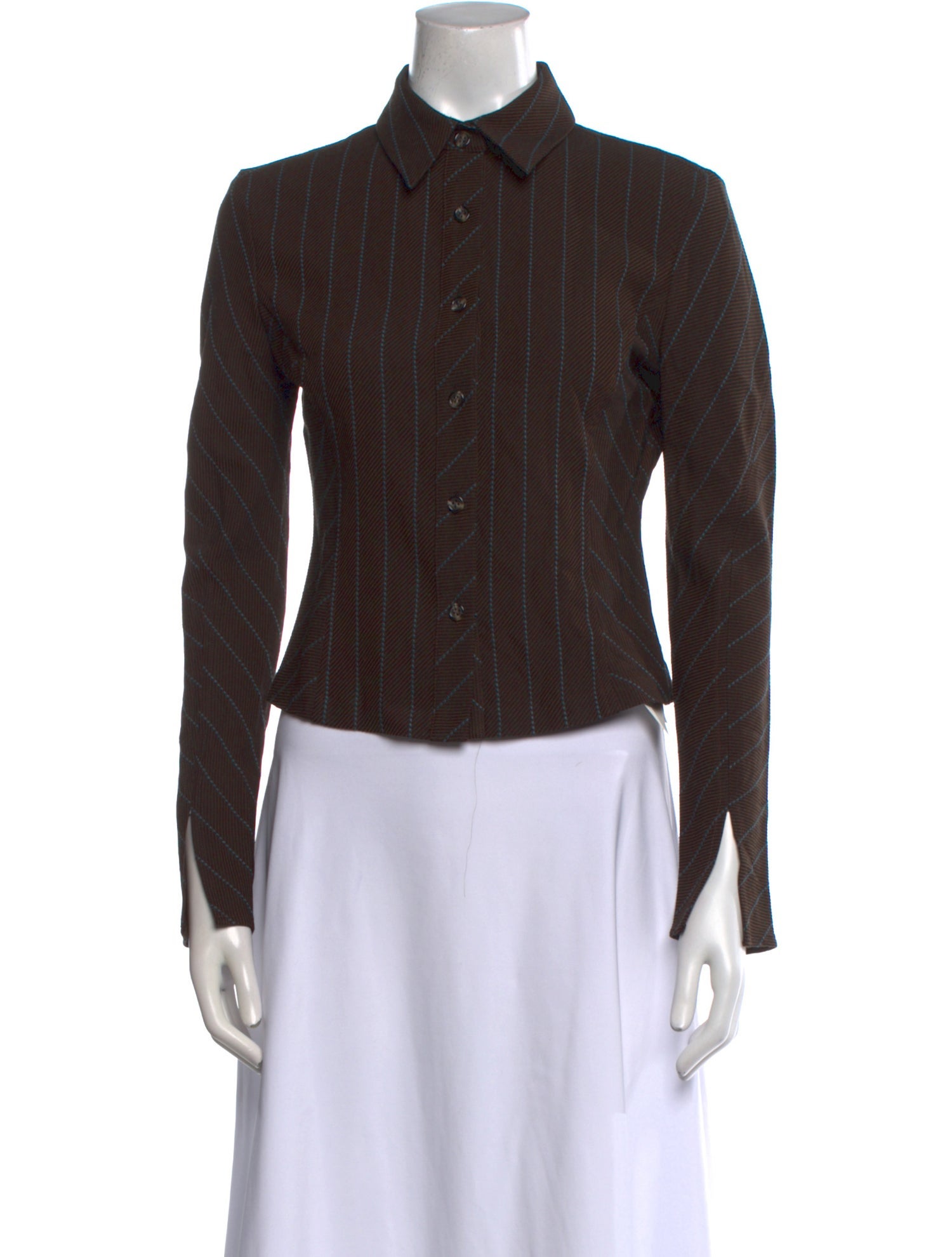 No. 6 Store Long Sleeve Button-Up Top