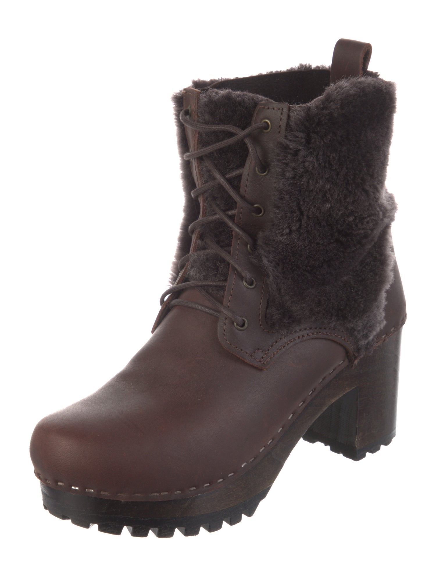 No. 6 Store Leather Lace-Up Boots