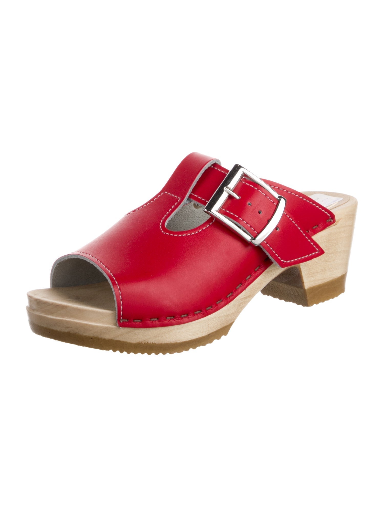 No. 6 Store Leather Slides w/ Tags