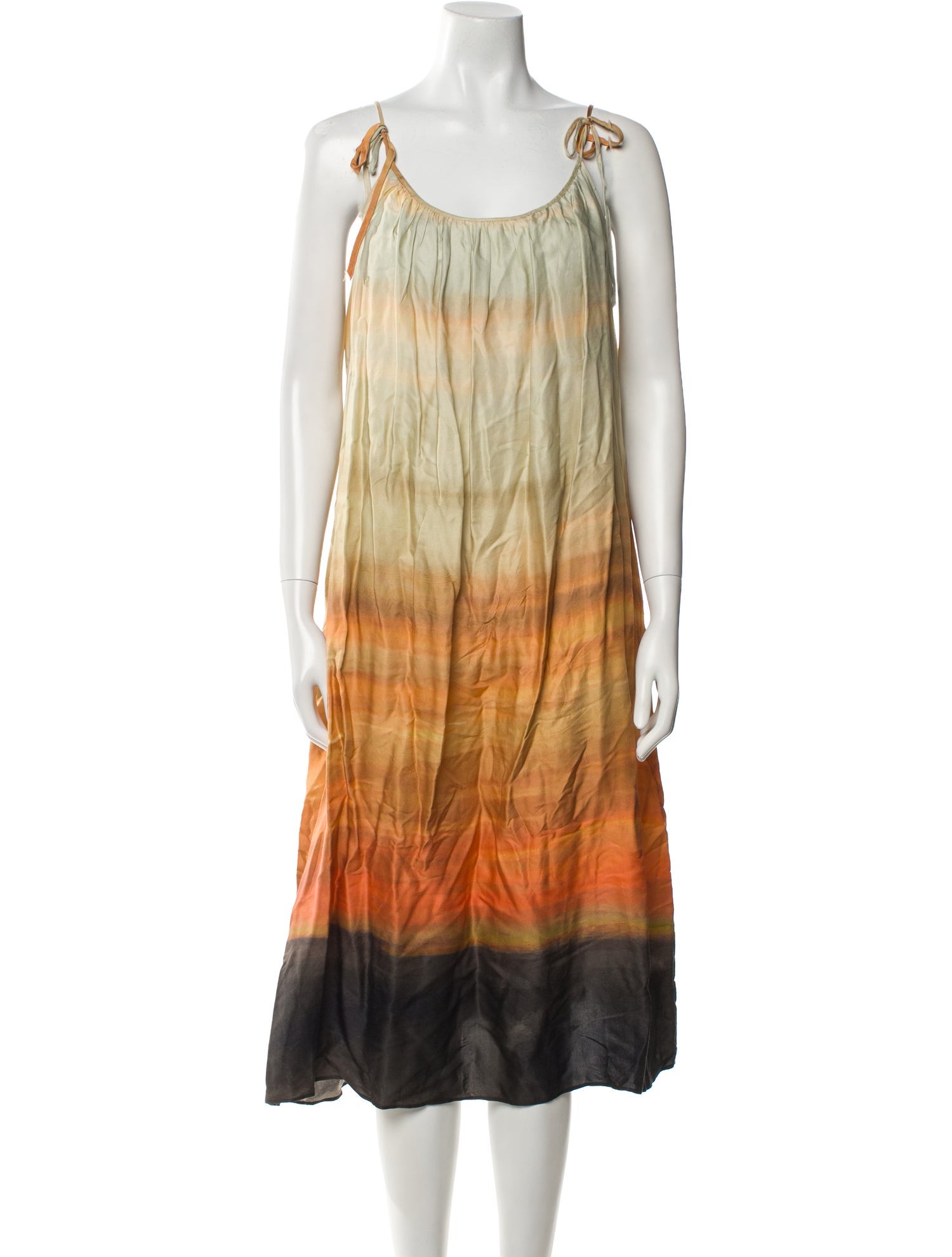 No. 6 Store Tie-Dye Print Midi Length Dress