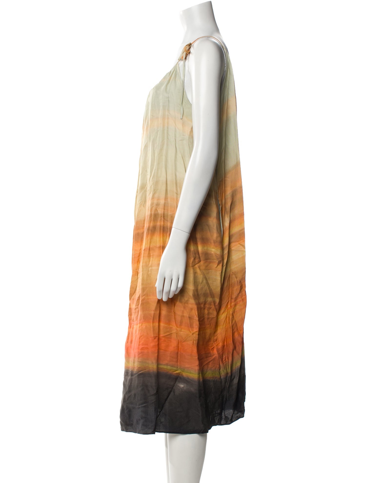 No. 6 Store Tie-Dye Print Midi Length Dress