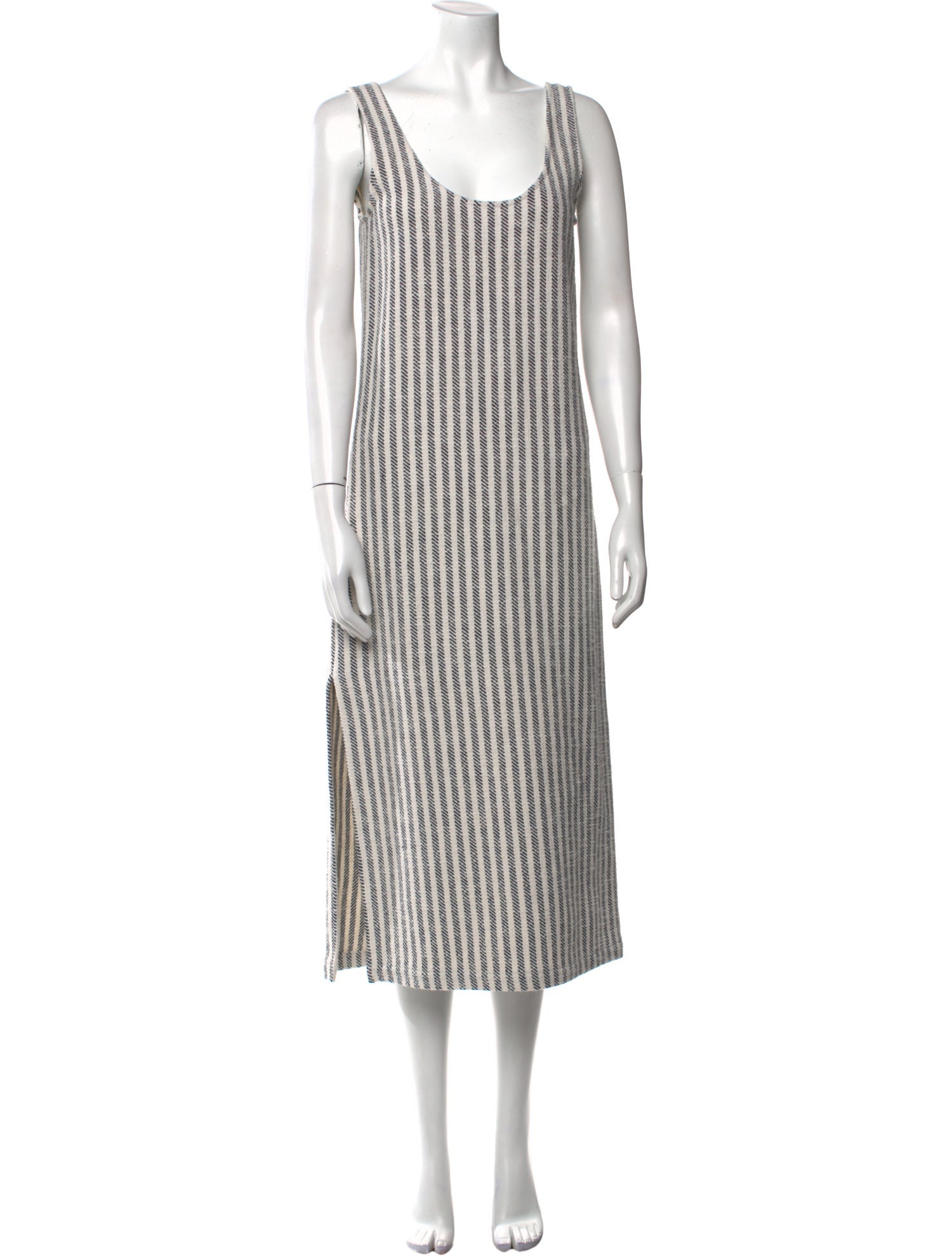 No. 6 Store Striped Midi Length Dress