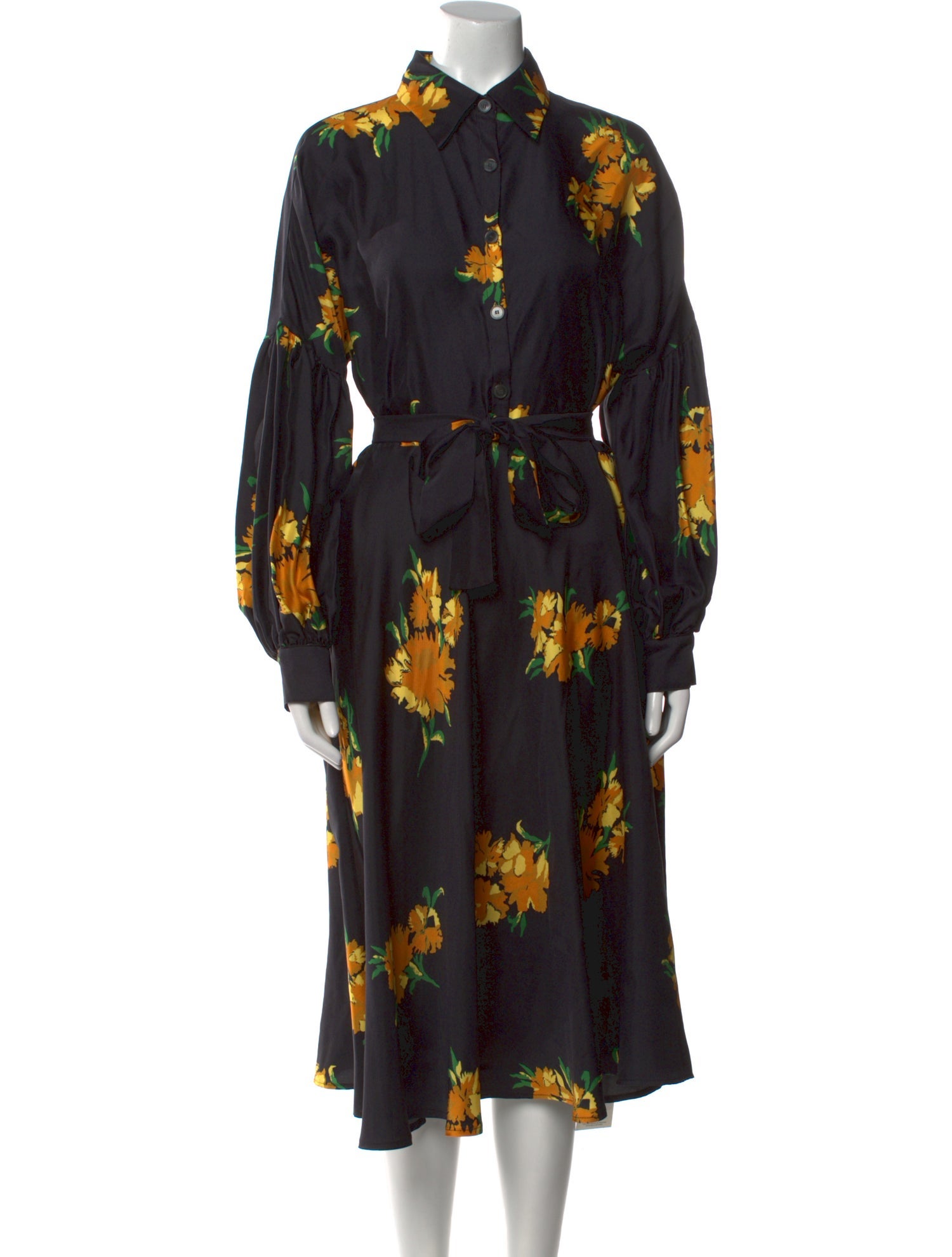 No. 6 Store Silk Midi Length Dress