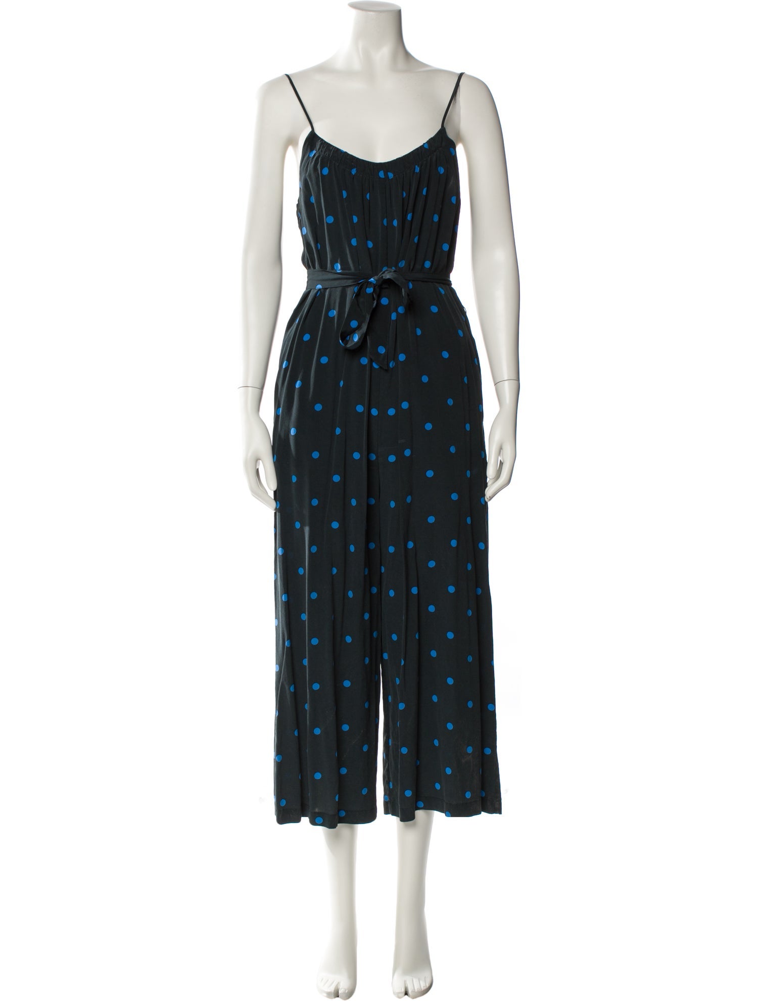 No. 6 Store Silk Polka Dot Print Jumpsuit