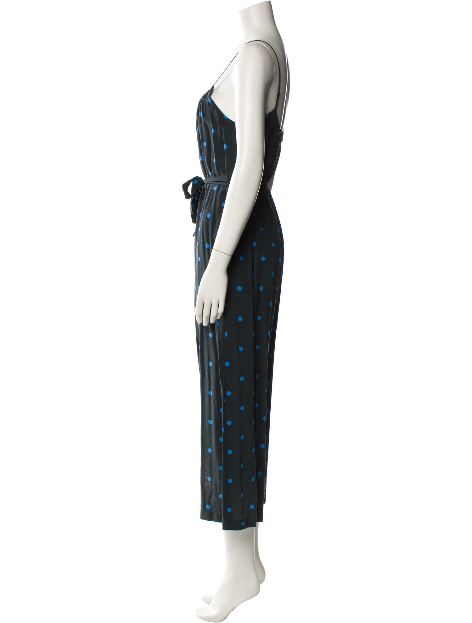 No. 6 Store Silk Polka Dot Print Jumpsuit