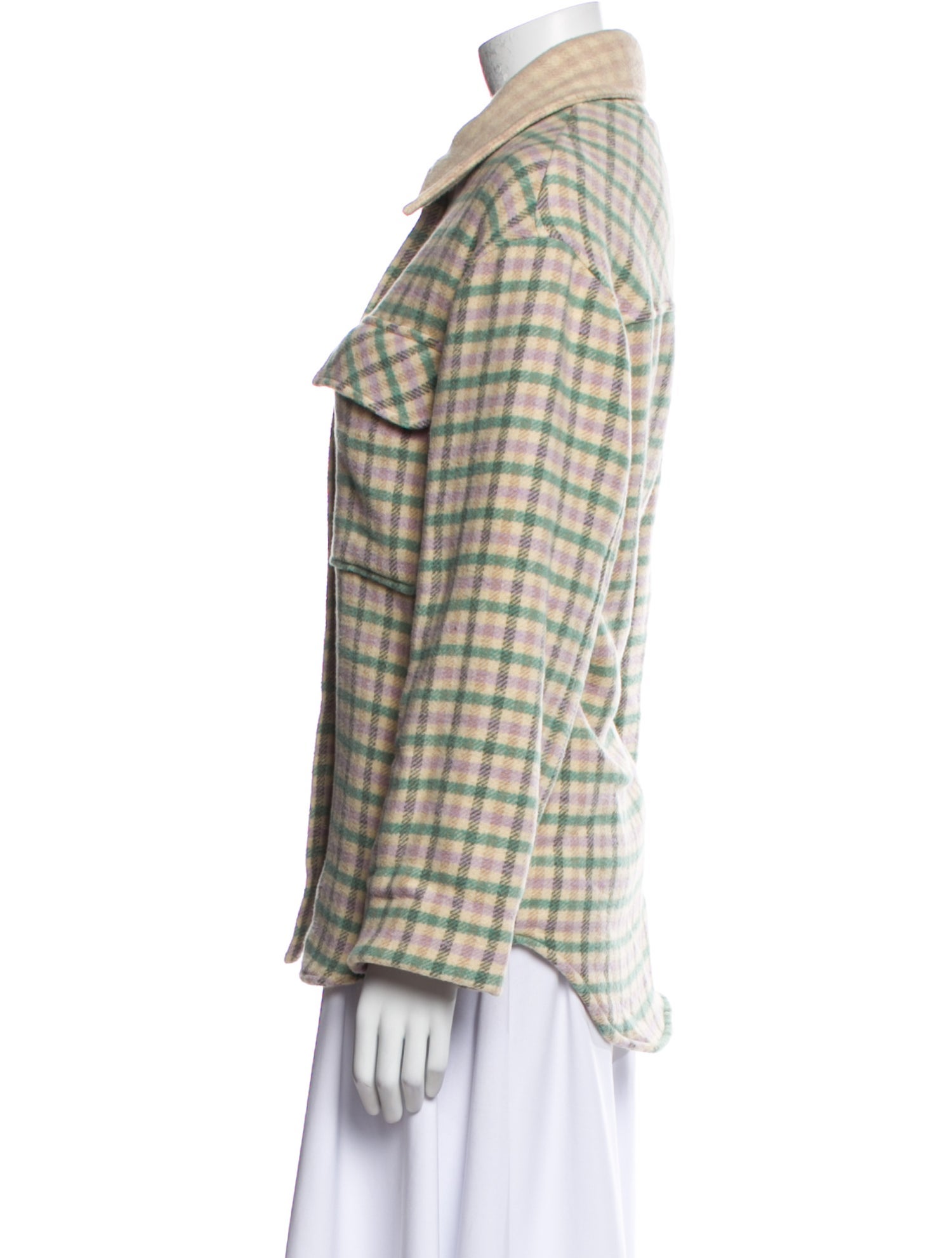 No. 6 Store Wool Plaid Print Jacket