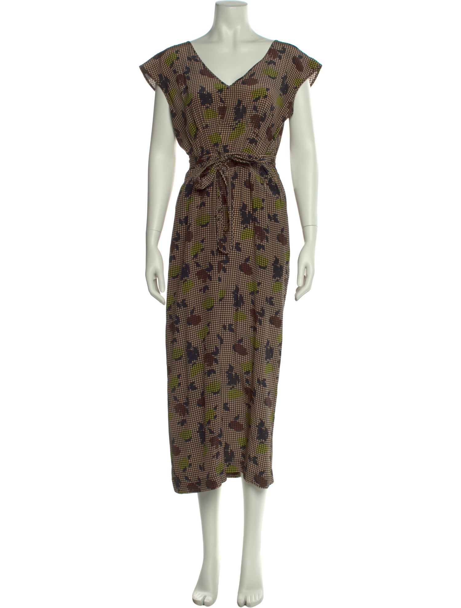 No. 6 Store Printed V-Neck Jumpsuit