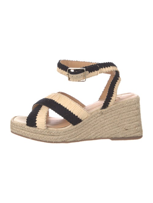 Castañer Raffia Colorblock Pattern Espadrilles