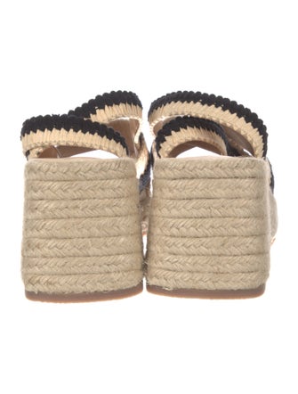 Castañer Raffia Colorblock Pattern Espadrilles