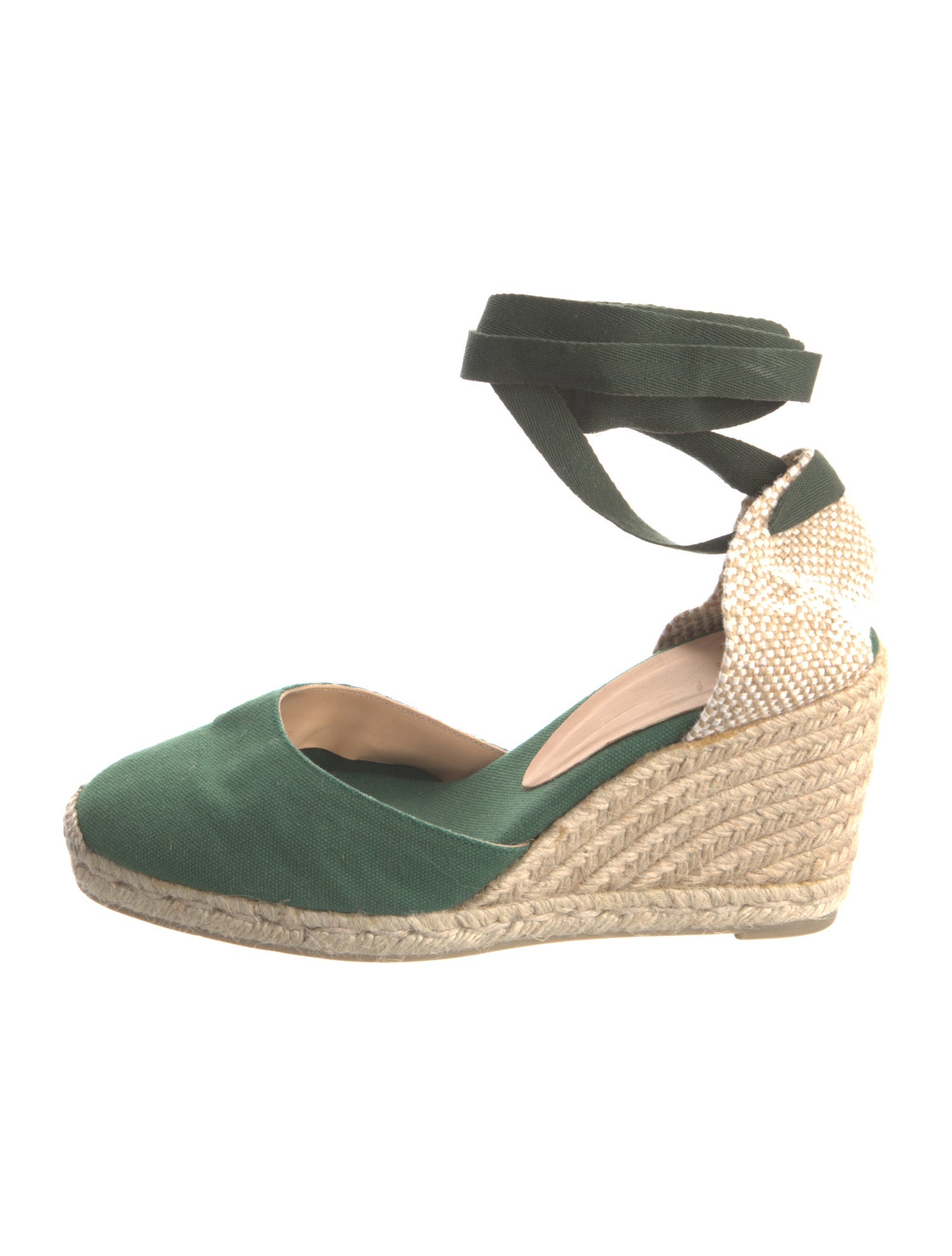 Castañer Canvas Printed D'Orsay Pumps