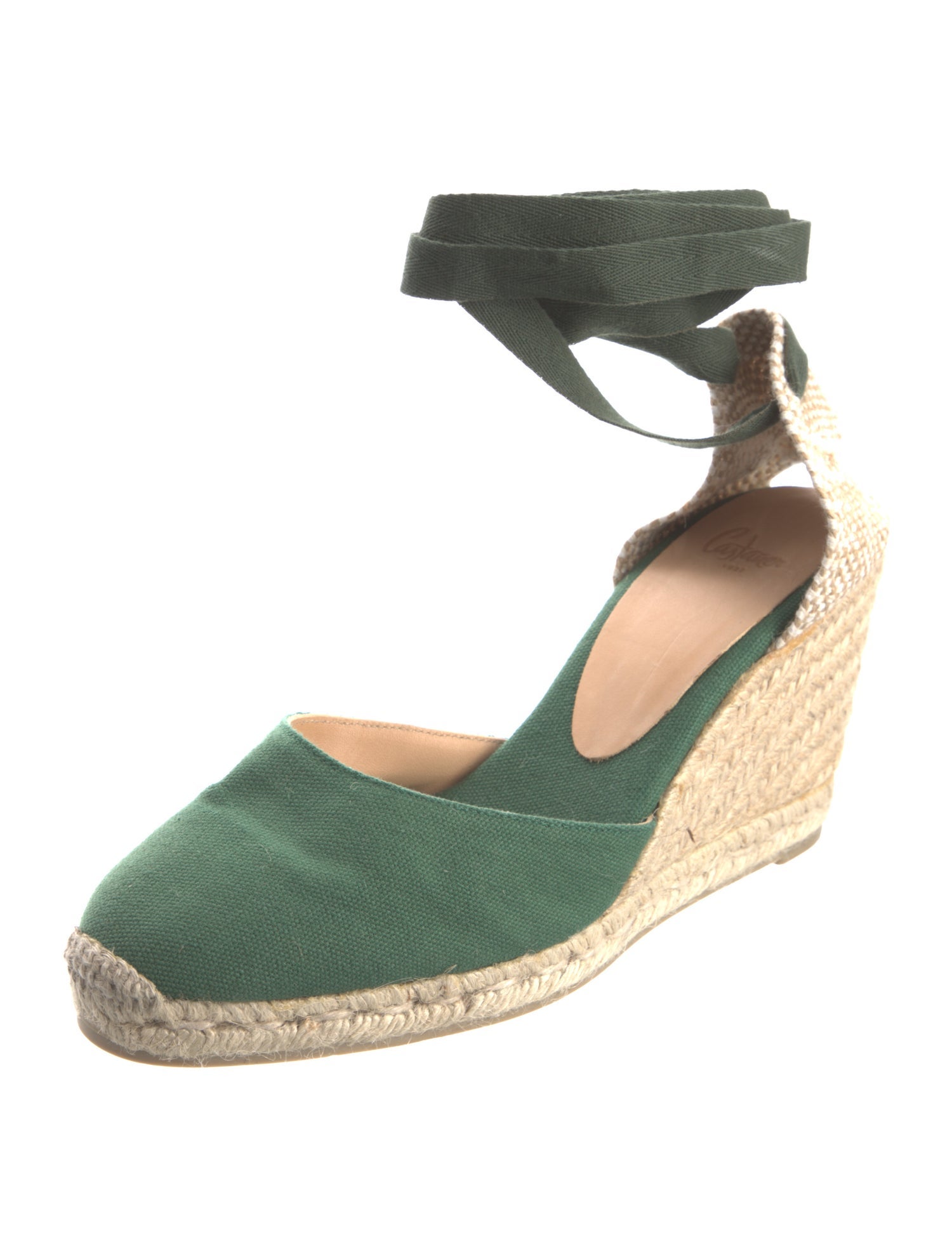 Castañer Canvas Printed D'Orsay Pumps