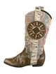 Castañer Canvas Printed Western Boots
