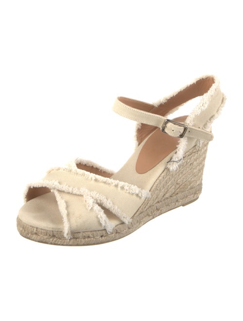 Castañer Canvas Raw-Edge Trim Espadrilles