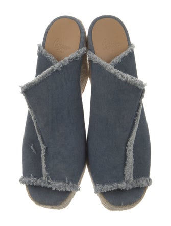 Castañer Canvas Raw-Edge Trim Espadrilles