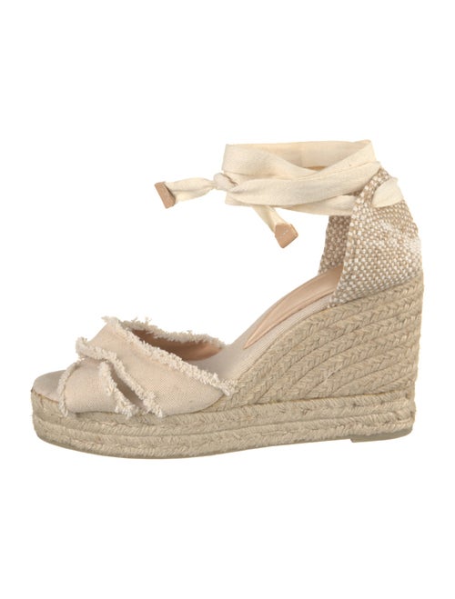 Castañer Canvas Raw-Edge Trim Espadrilles