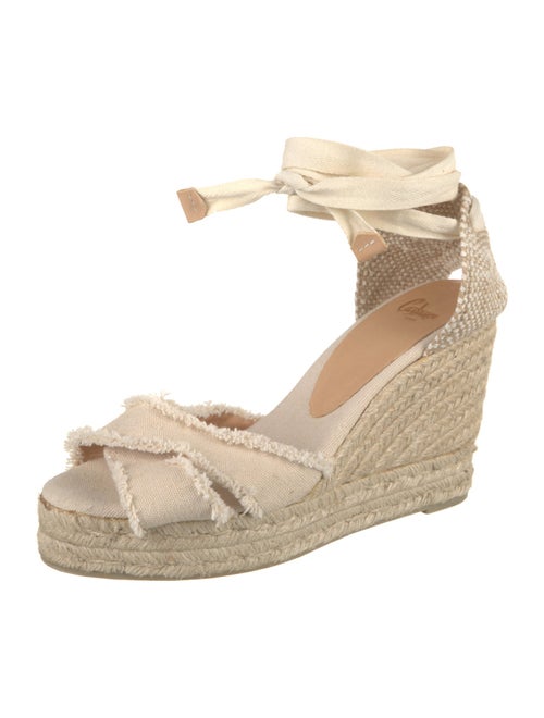 Castañer Canvas Raw-Edge Trim Espadrilles
