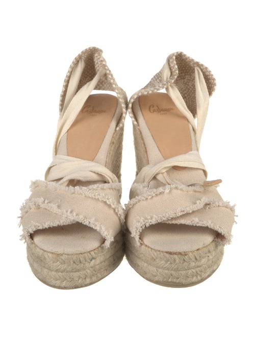 Castañer Canvas Raw-Edge Trim Espadrilles